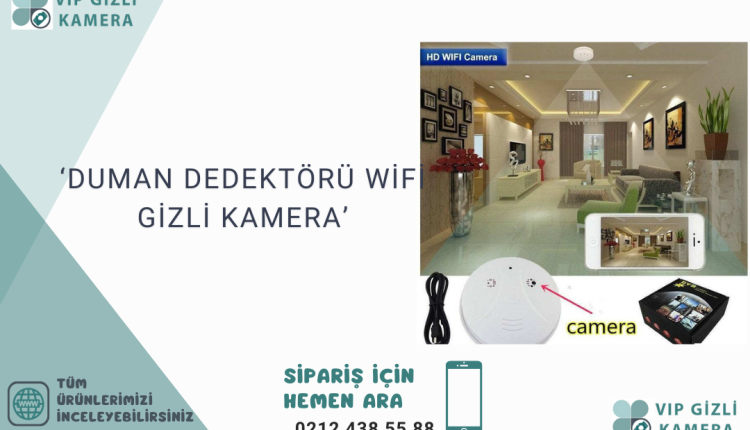 Duman Dedektoru WiFi Gizli Kamera